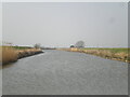 TF4959 : Wainfleet Relief Channel north of Wainfleet All Saints by Richard Vince