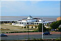 SD3348 : View of Marine Hall, Fleetwood  and across to Lake District by Rod Grealish