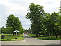 B2128 road and village green, Shamley Green