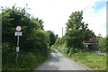 No vehicles sign on Grange Lane