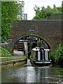 SO9199 : Narrowboat at Jordans Bridge in Wolverhampton by Roger  Kidd