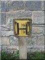 SH5771 : Hydrant marker on Caernarfon Road, Bangor by Meirion