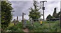 Stile for footpath off Moor Lane