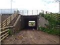 Muddy underpass at Reston station