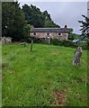 House beyond the churchyard, Cwmcarvan