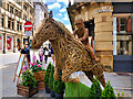 SJ8398 : Manchester Flower Show Jubilee Trail#9, Horse Play by David Dixon