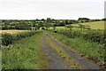 NS4034 : Track through farmland near Fortacres by Alan Reid