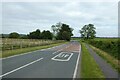 Speed markings along Yapham Road