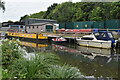 Boats and containers beside the Wey