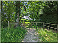 Stile and gate on  footpath 321 Charlwood