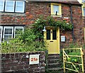 Yellow gate and door, 21a Northbridge Street, Robertsbridge