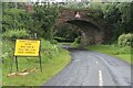 Temporary closure at railway bridge