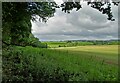 Looking west to Hardene Lodge