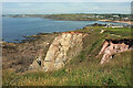 SX6740 : Cliffs by Great Ledge by Derek Harper