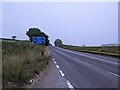 The A38 heading north-east uphill