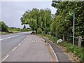 Bus stop on the A38