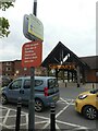 SK1746 : An unusual warning sign, Sainsbury's supermarket car park, Ashbourne by David Smith