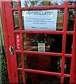 Defibrillator notice, Welsh Newton Common, Herefordshire