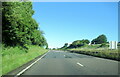 The A30 west approaching Fivelanes junction