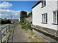 North on Crossley Moor Road by Mill Leat, Kingsteignton