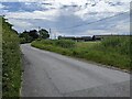 Court Farm buildings on Burtle Road, looking east