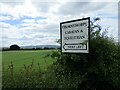 SE7868 : Sign  in  hedge  at  Moorhill  Lane by Martin Dawes
