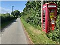 Former telephone box at Romsley