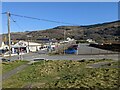 Road junction and car park in Fairbourne