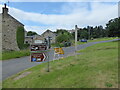 The Pennine Way leaving the A689 at Slaggyford