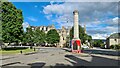 War Memorial and Grant Arms Hotel, Grantown-on-Spey