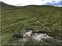 NN6040 : Path following the fence line up Meall Corranaich by Steven Brown