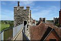TM2863 : The Wall Walk, Framingham Castle by Philip Halling