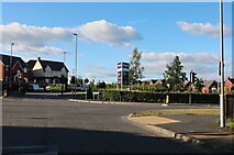 SO4942 : Crossroads on Roman Road, Hereford by David Howard
