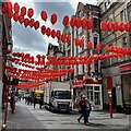 TQ2980 : Lanterns over Wardour Street, London by Robin Stott