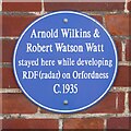 Blue plaque on the Crown and Castle Inn