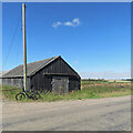 A corrugated shed at Green End Farm