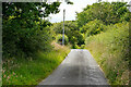 Minor road heading down to Upper Borth