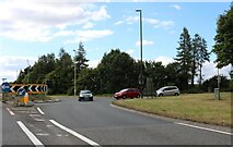SP1115 : Roundabout on the A40, Northleach by David Howard