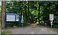 Haworth Road car park entrance, Chellow Dene, Bradford