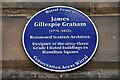 Plaque commemorating James Gillespie Graham