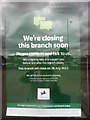 SP8014 : Closure Notice at Lloyds Bank, Gatehouse Road, Aylesbury by David Hillas