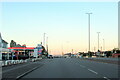 The A38 south passing the Esso Rontec garage