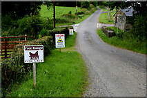 H4782 : Signs along Lisnaharney Road, Lislap East by Kenneth  Allen