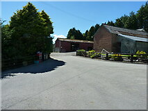 SO1079 : Barns at Penybank Farm by Richard Law