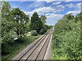 Railway line from Ruskington towards Lincoln