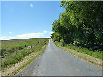 SO0784 : Straight road across Bryn Cwmyrhiwdre by Richard Law