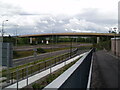 "The Golden Bridge" over the A9 from newly completed walkway