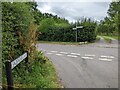 At the end of Leazemoor Lane, looking south