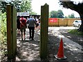 The entrance to the turnstile at Eynsham Hall Park