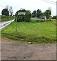 Public footpath direction sign, Lower Grove, Herefordshire